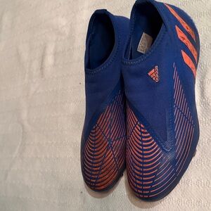 Adidas Bold Blue with Orange Accents soccer Cleats